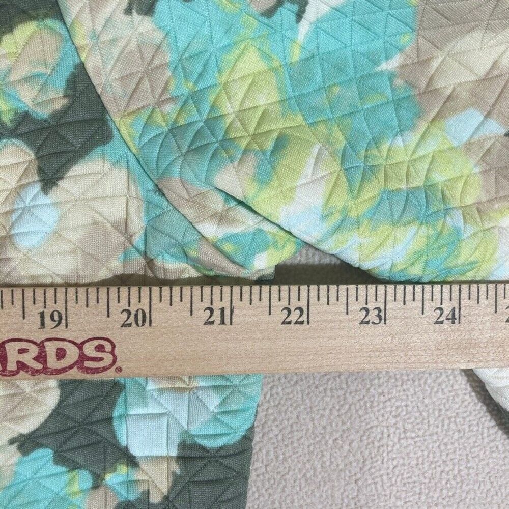 Isaac Mizrahi Live! Jacket‎ Large Watercolor Floral Quilted Artsy Mature Casual - Picture 3 of 9
